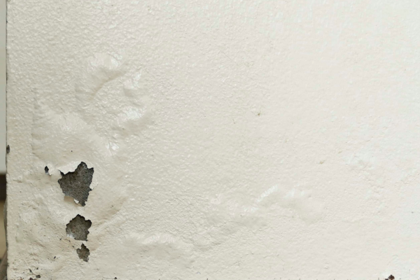 signs of water damage in walls